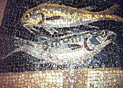 Fish image in a mosaic from the 