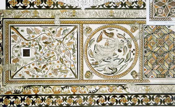 19th Century drawing of a mosaic from Melos